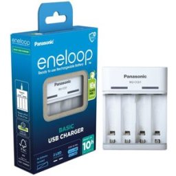 Carregador USB de Pilhas NI-MH Eneloop BQ-CC61 (AA/AAA) - PANASONIC