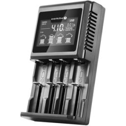 Carregador Profissional de Multi-Baterias NiMH/Li-ion/Li-FePO4 USB c/ LCD - everActive