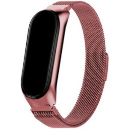Correia Xiaomi Mi Band 5 / Mi Band 6 / Amazfit Band 5 Metal (Rosa) - COOL