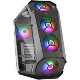 MARS-GAMING Caixa ATX MC51 Tempered Glass ARGB (Preto) - MARS GAMING