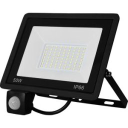 Projector LED IP66 220V Branco F. 6000K 50W 4000Lm c/ Sensor