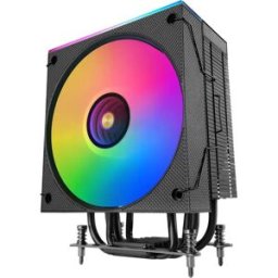Air Cooler CPU MCPU-LCD Single-Tower ARGB Infinity Mirror c/ LCD (Preto) - MARS GAMING