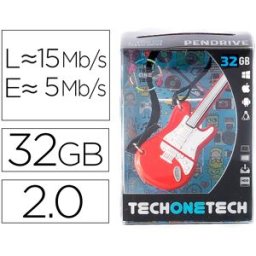 Pen Drive Usb Guitarra Vermelha One 32GB - TECH ON TECH