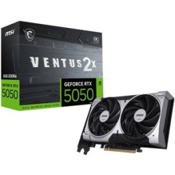 Placa Gráfica NVIDIA GeForce RTX 5050 "Blackwell" Ventus 2X OC 8G GDDR6 DLSS4 - MSI