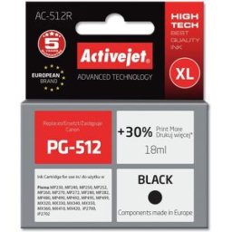 Tinteiro Compatível PG-512 Canon (Preto) - ACTIVEJET