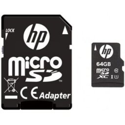 Cartão de Memória 64GB microSDHC Classe 10 + Adaptador - HP