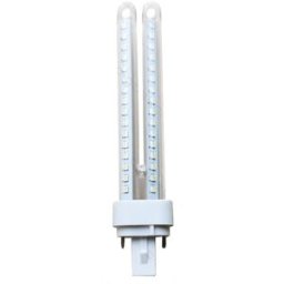AIGOSTAR Lampada LED PLC G24 2U 220V 11W 6000K 360º 1070Lm