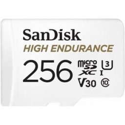 Cartão de Memória 256GB MicroSDXC High Endurance (Branco) - SANDISK