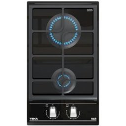 Placa a Gás GZC 32300 XBA 30cm 2 Zonas Exacflame (Preto) - TEKA