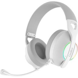 Auscultadores Headset Gaming WB01 RGB (Branco) - COOLBOX