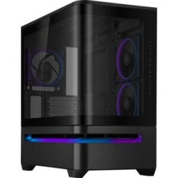 Caixa Micro-ATX Prime AP202 ARGB Tempered Glass Panel (Preta) - ASUS