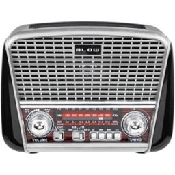 Rádio Portátil Analógico AM/FM Bluetooth/USB/microSD RA17 Solar (Prateado) - BLOW