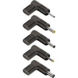 Pack 5x Conetores 90º USB-C p/ Computadores Portáteis Asus (Preto) - NGS