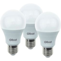 Pack 3x Lâmpadas LED E27 A60 12W 6000K 1080Lm - ELBAT