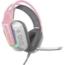 Auscultadores Headset Gaming G10 (Rosa) - COOLSOUND