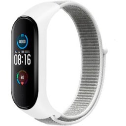 Pulseira Nylon p/ Pulseira Mi Band 5 e Mi Band 6 (Branco) - XIAOMI