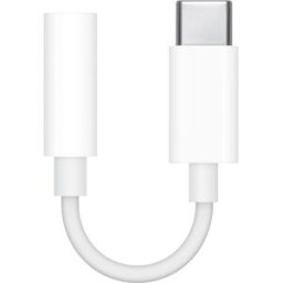 Cabo Adaptador USB C Macho - Jack 3,5mm Fêmea (Branco) - APPLE