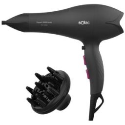 Secador de Cabelo Iônico Expert 2400W (Preto) - SOLAC