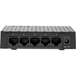 Switch de Rede Não Gerido 5 Portas LAN Gigabit Ethernet (10/100/1000) Preto - NEDIS