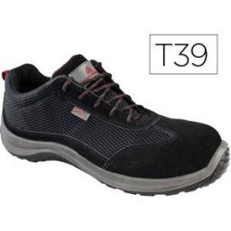 Sapatos De Seguranca Deltaplus De Pele Preto Formato 39 - DELTAPLUS
