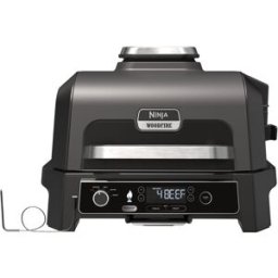 Grelhador Elétrico Woodfire Pro XL c/ Defumador BBQ Grill & Smoker OG850EU 1700W (Preto) - NINJA