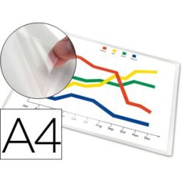 Bolsa Auto Adesiva Q-Connect Din A4 210X297mm (Embalagem de 5 Unidades)