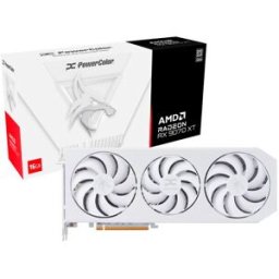Placa Gráfica AMD RX 9070 XT "RDNA 4" Hellhound Spectral White 16GB GDDR6 - POWERCOLOR