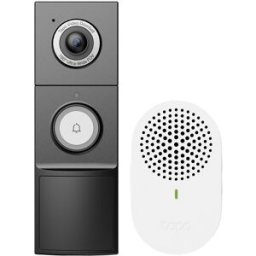 Vídeo Porteiro Inteligente Tapo D235 2K 5MPx c/ Campainha (Preto/Branco) - TP-LINK
