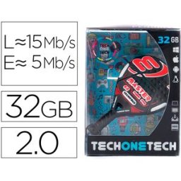 Pen Drive Usb Raquete Padel Vermelha 32GB