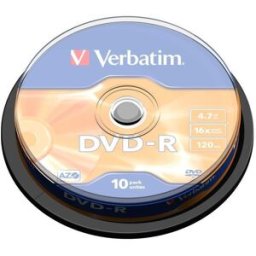 Pack 10x DVD-R 16x 4.7GB - VERBATIM