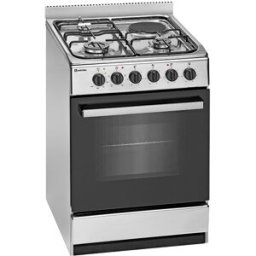Fogão a Gás Butano/Propano 3 Zonas E 542 X ST + Forno Elétrico 59L (Inox) - MEIRELES