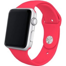 Correia Apple Watch Series 1/2/3/4/5/6/7/SE (38 / 40mm) Borracha (Rosa) - COOL