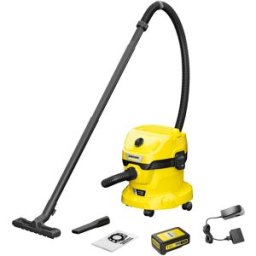 Aspirador de Pó/Líquidos s/ Fios WD 2-18 12L 270W (Amarelo/Preto) - KARCHER