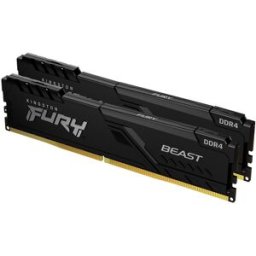 Memória RAM Fury Beast 64GB (2x32GB) DDR4-3200MHz CL16 (Preto) - KINGSTON