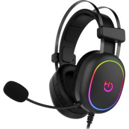Auscultadores Gaming ERYS ARGB c/ Microfone (Preto) - HIDITEC