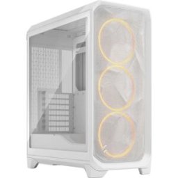 Caixa Extended-ATX Meshify 3 RGB Tempered Glass Clear Tint (Branco) - FRACTAL DESIGN