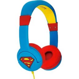 Auscultadores DC Comics Superman c/ Fios (Azul/Vermelho/Amarelo) - OTL TECHNOLOGIES