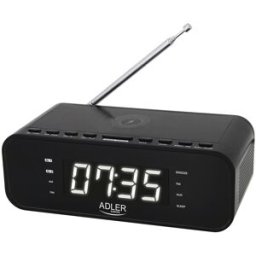 Rádio Despertador AD 1192B c/ Carregador s/ Fios - ADLER
