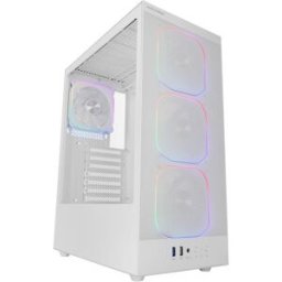 MARS-GAMING Caixa ATX MC-NEBULA Midi Tower c/ 4 Ventoinhas ARGB (Branco) - MARS GAMING