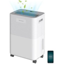 Desumidificador 16L/Dia BigDry 8000 Expert Connected 2L c/ Função de Secar Roupa (Branco) - CECOTEC