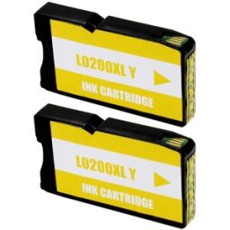 Lexmark 200Xl Amarelo Tinteiro De Tinta Compatível 14L0200 (Pack 2 Unidades)