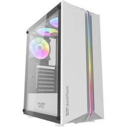 Caixa ATX DK151 LED + 3 Ventoinhas RGB (Branco) - DARKFLASH