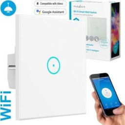 Interruptor Inteligente Wi-Fi Touch em Vidro p/ Encastrar - NEDIS
