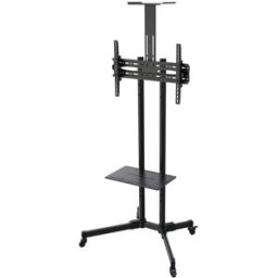 Suporte Vertical com Rodas para Monitor/TV 37''-70" (Máx. 50Kg) Preto - TooQ