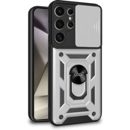 Capa p/ Samsung S928 Galaxy S24 Ultra Hard Ring (Prata) - COOL