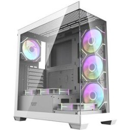 Caixa ATX DS900 + 7 Ventoinhas ARGB (Branco) - DARKFLASH