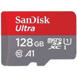 Cartão de Memória Ultra MicroSDXC UHS-I 128GB Classe 10 + Adaptador - SANDISK