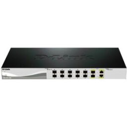 Switch de Rede 12 Portas Gerido L2 1U (Preto) - D-LINK