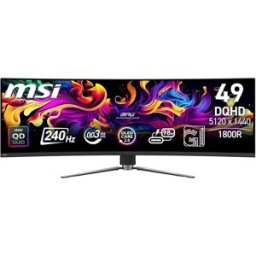 Monitor Curvo MPG 491CQPX QD-OLED 49" Dual QHD 240Hz (Preto) - MSI