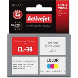 Tinteiro Compatível CL-38 Canon (Tricolor) - ACTIVEJET